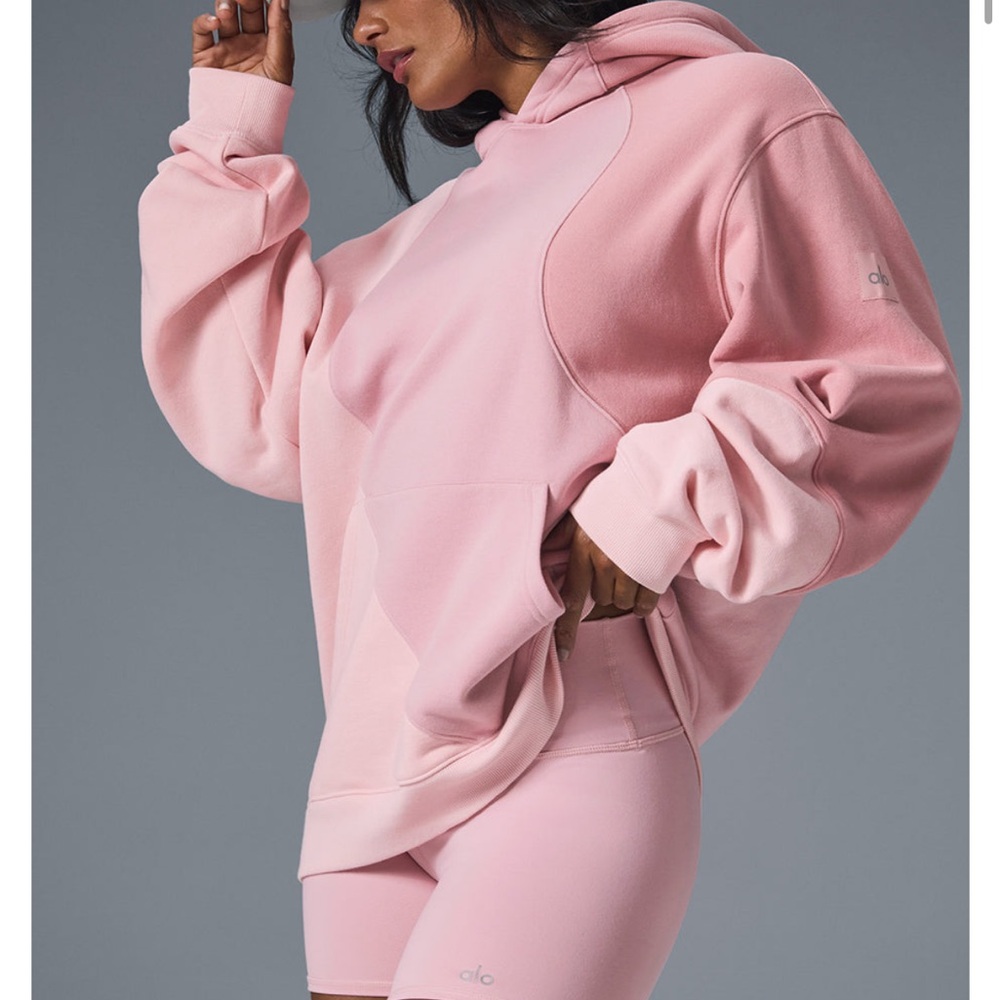 ALO Yoga Blush Pink Oversized Hoodie